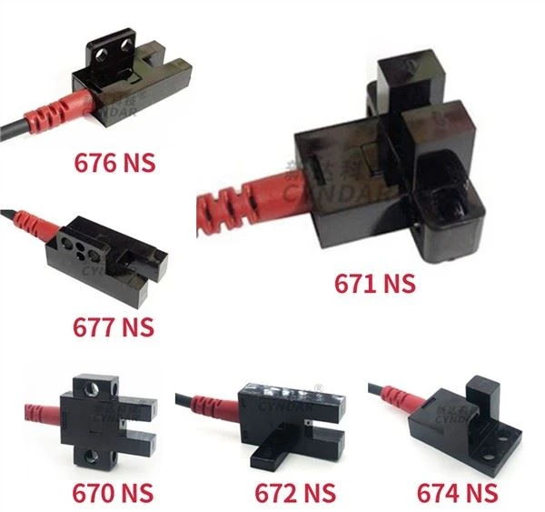 Tipo de ranura Interruptor fotoeléctrico NPN NC NO PNP NO NC Sensor del interruptor fotoeléctrico